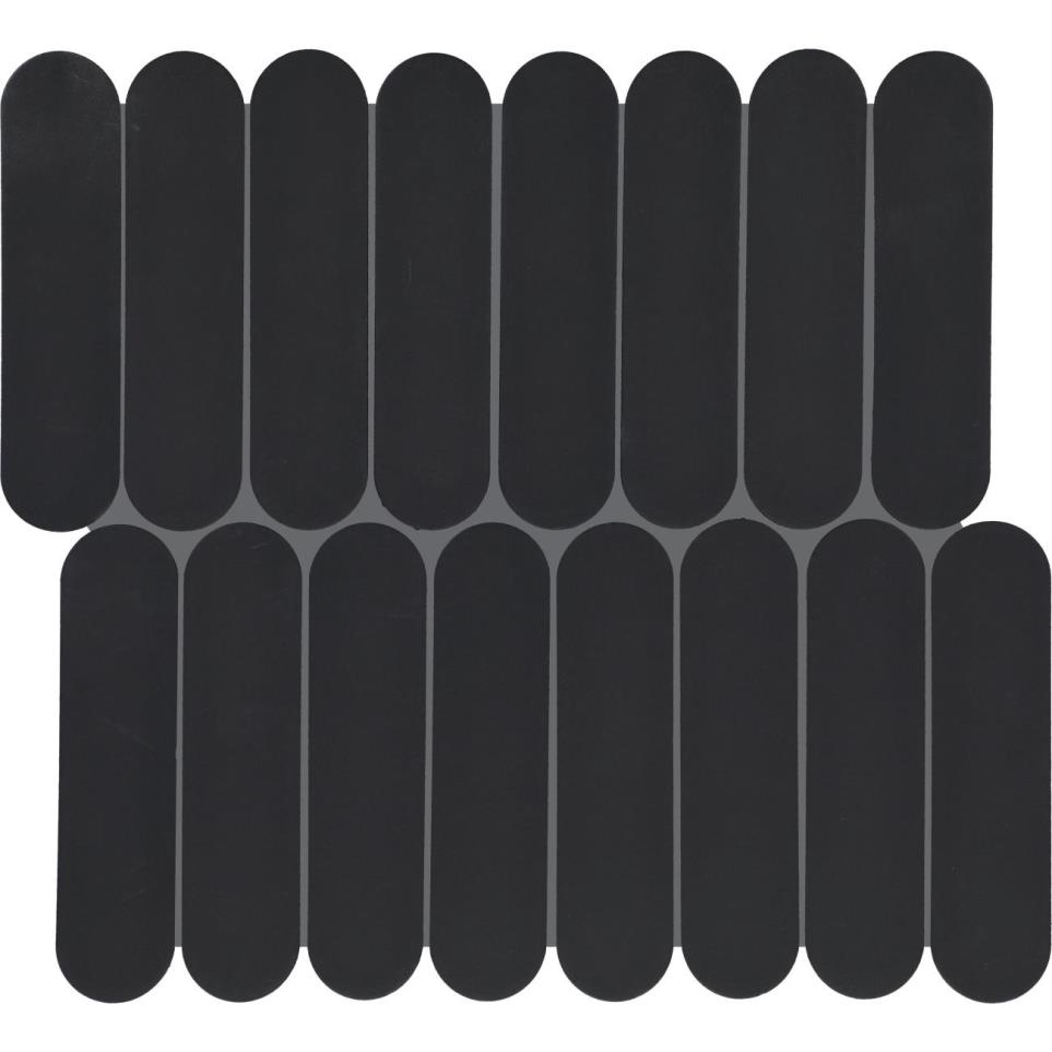 Mosaic Charcoal Matte Black Tile