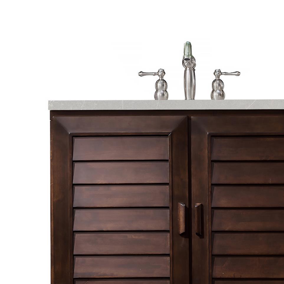 Base with Sink Top Burnished Mahogany Dark Finish Vanities