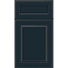 Square Gunmetal Blue Dark Finish Square Cabinets