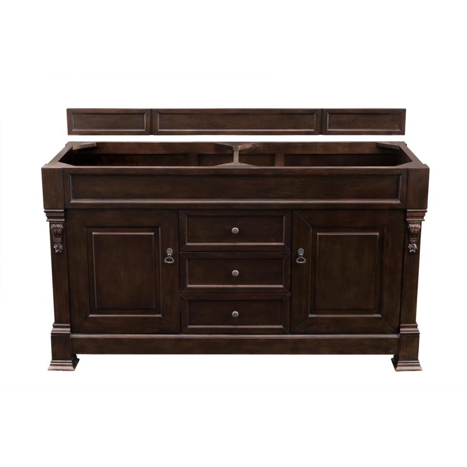 Base with Sink Top Burnished Mahogany Dark Finish Vanities