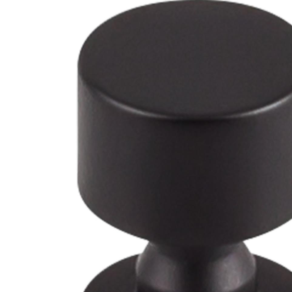 Knob Flat Black Black Knobs