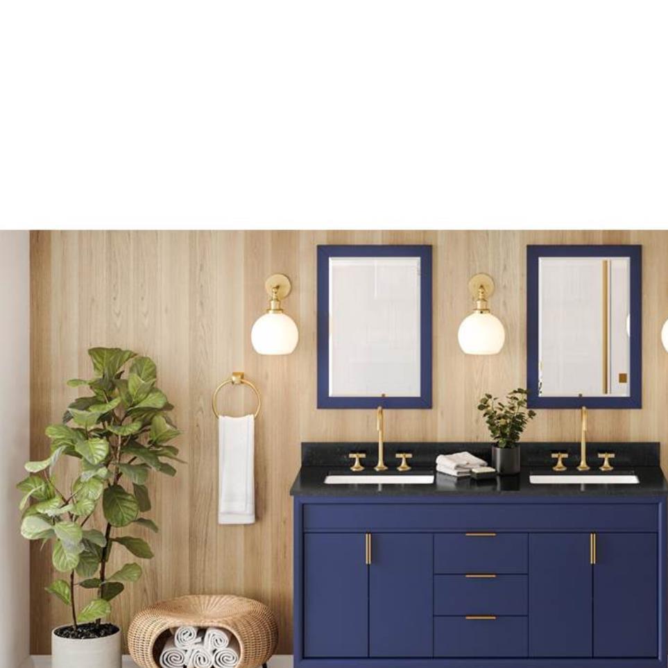 Base with Sink Top Hale Blue Blue / Purple Vanities