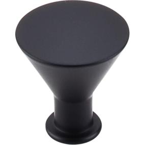 Knob Flat Black Black Knobs