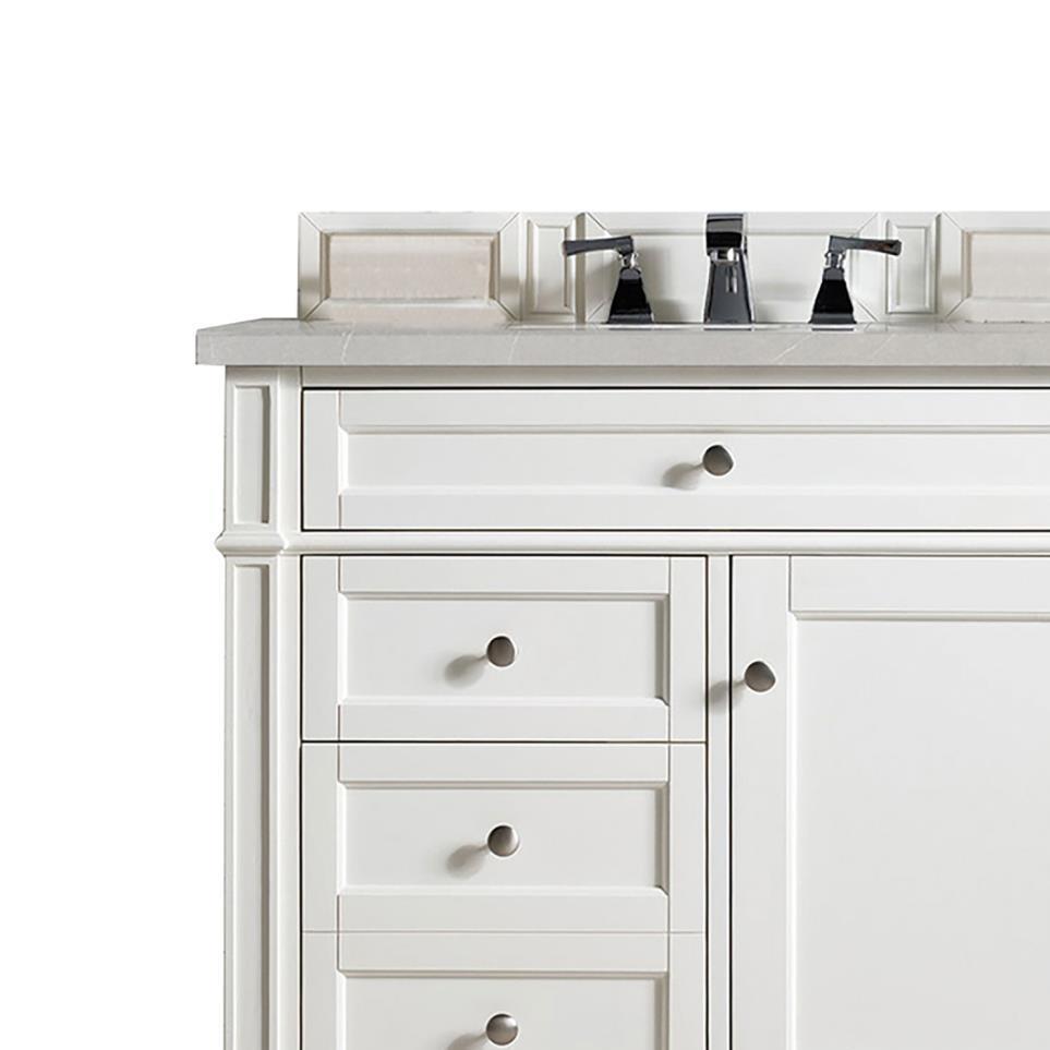 Base with Sink Top Bright White White Vanities