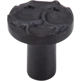 Knob Coal Black Black Hardware
