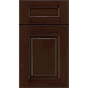 5 Piece Cappuccino Black Glaze Glaze - Stain 5 Piece Cabinets