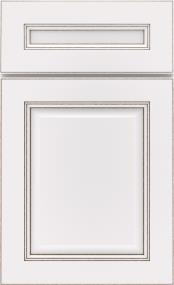 5 Piece White / Toasted Almond Detail Paint - White Cabinets