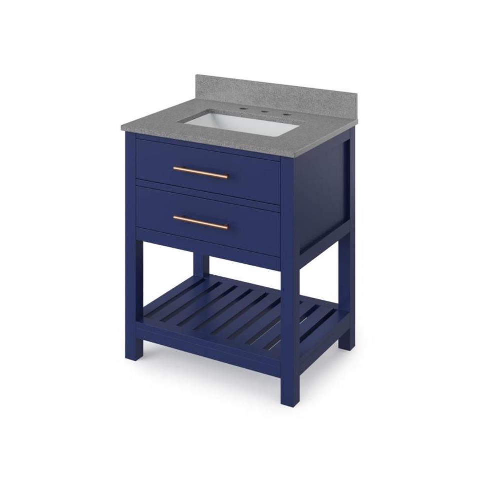 Base with Sink Top Hale Blue Blue / Purple Vanities