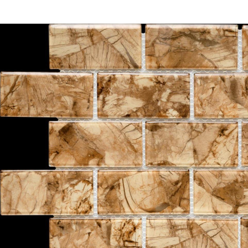 Mosaic Img Pm-9805-1 Beige/Tan Tile