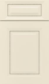 5 Piece Coconut Smoked Caviar Paint - White 5 Piece Cabinets