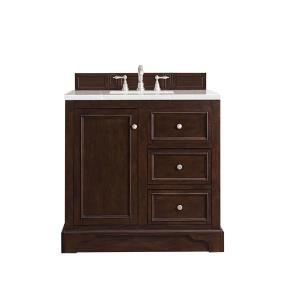 Base with Sink Top Burnished Mahogany  Vanities