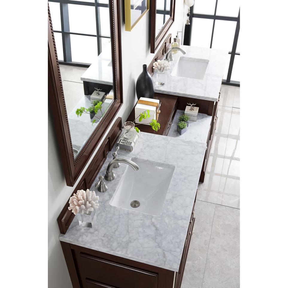 Base with Sink Top Burnished Mahogany White Vanities