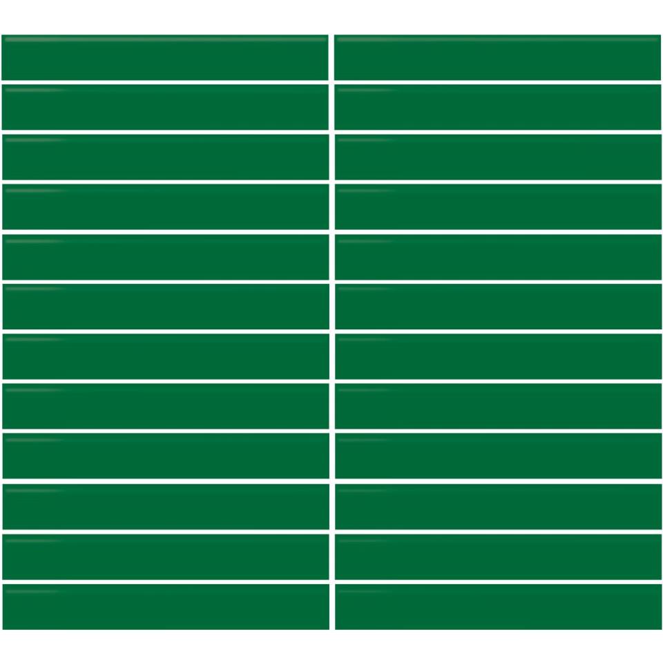 Mosaic Emerald Glossy Green Tile
