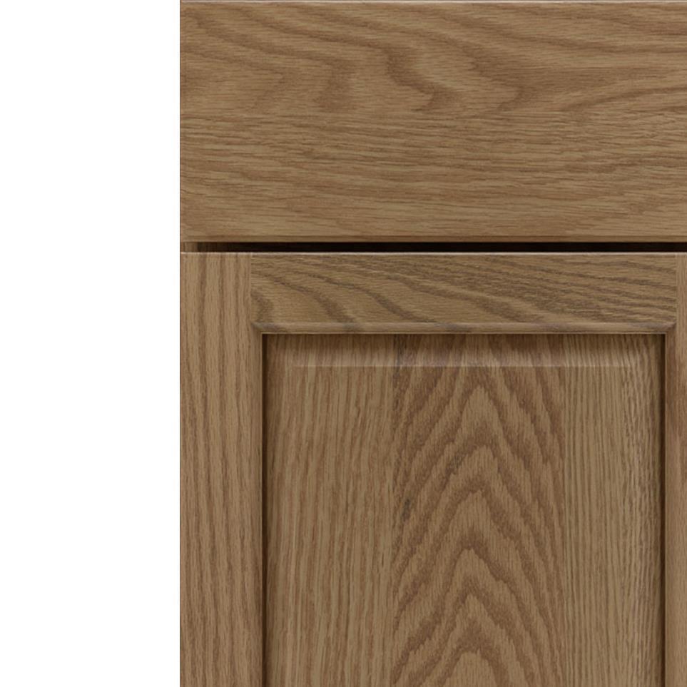 Square Buckskin Medium Finish Square Cabinets