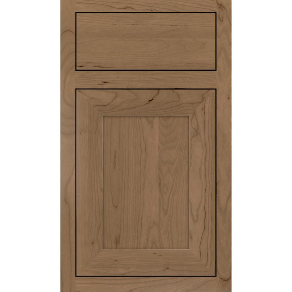 Inset Buckskin Medium Finish Inset Cabinets