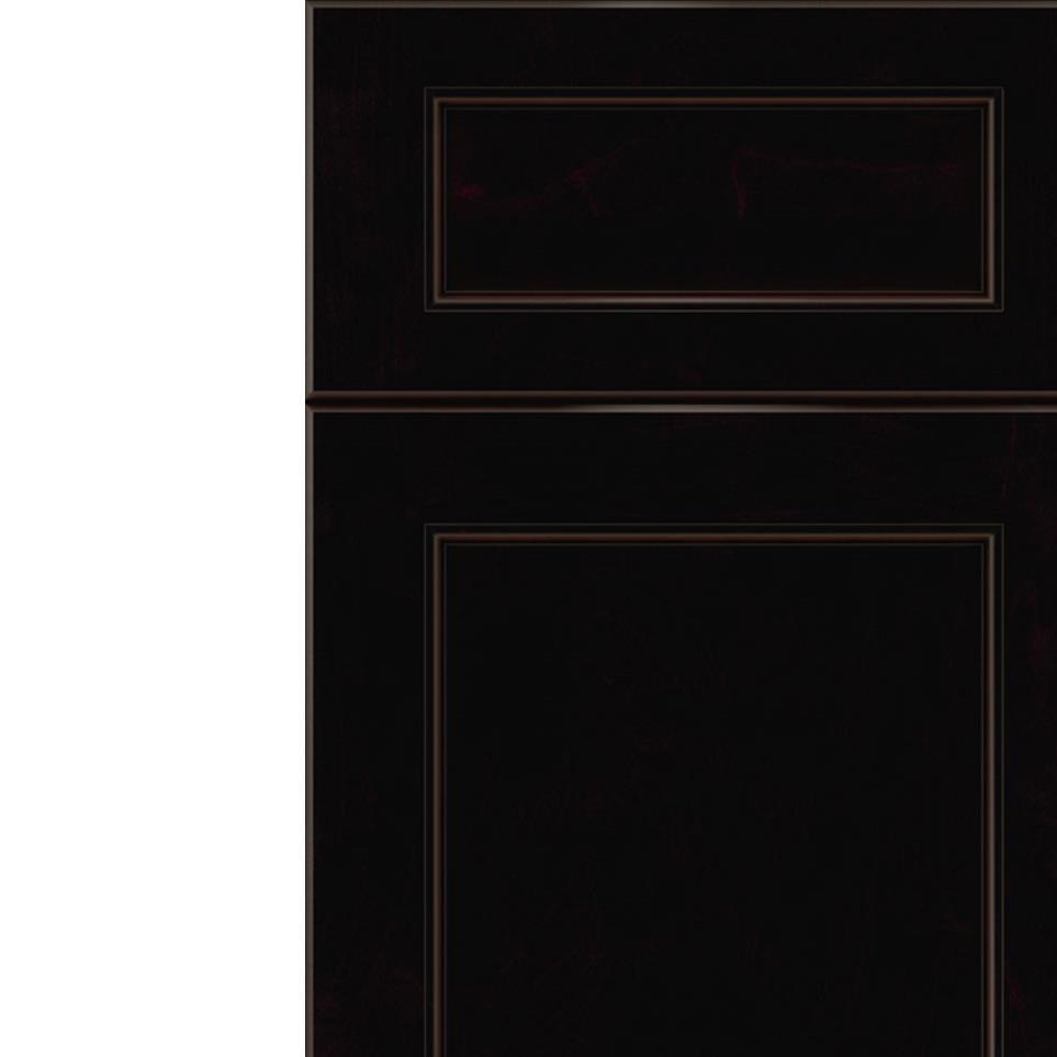 5 Piece Espresso Black Glaze Glaze - Stain 5 Piece Cabinets