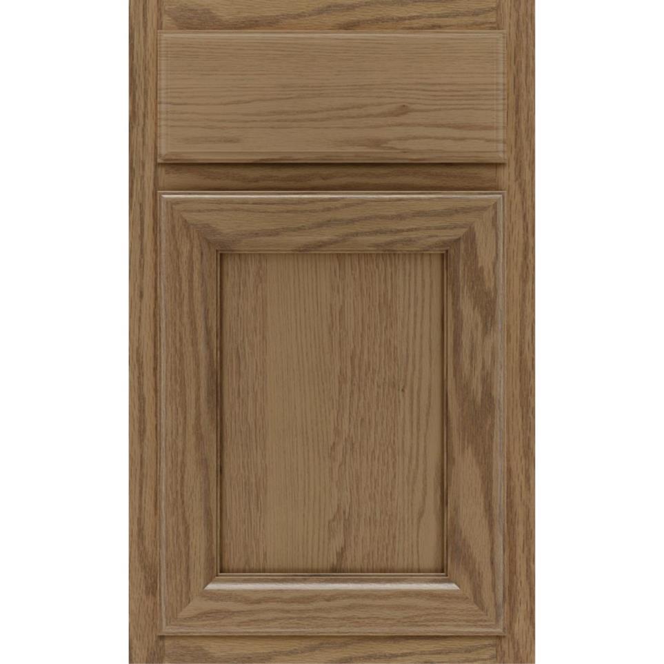Square Buckskin Medium Finish Square Cabinets