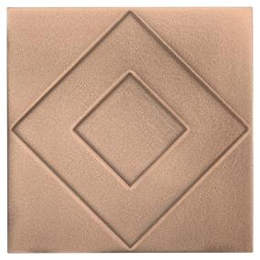 Decoratives and Medallions Bronze Satin Brown Tile