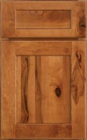 Raised Chestnut Medium Finish Raised Cabinets