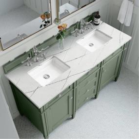 Base with Sink Top Smokey Celadon Green Vanities