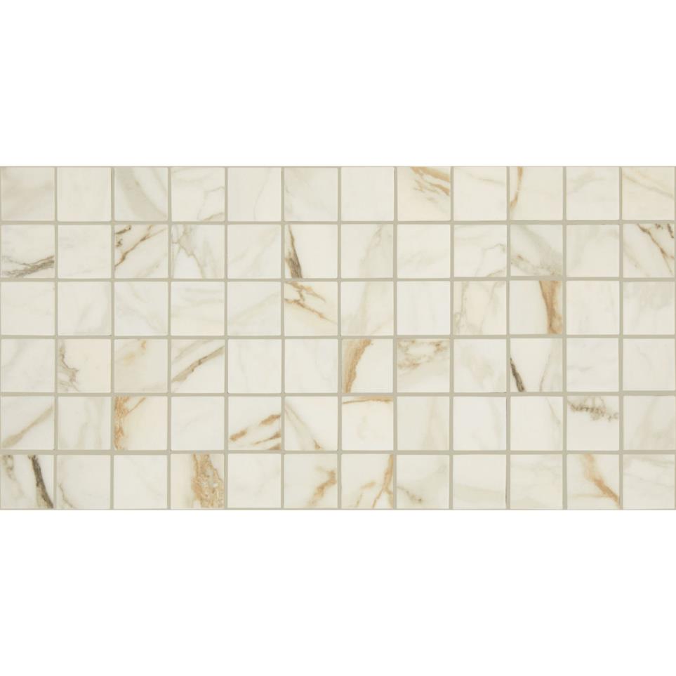 Daltile Calacatta Topaz Matte 12"x24" Ceramic Tile Mosaic Calacatta Topaz Matte Beige/Tan Tile