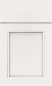 Square White With Amaretto Creme Detail Glaze - Paint Square Cabinets