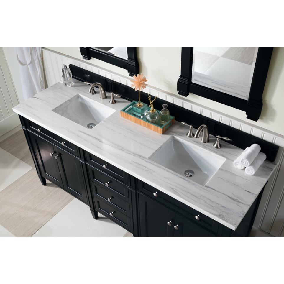 Base with Sink Top Black Onyx Grey / Black Vanities