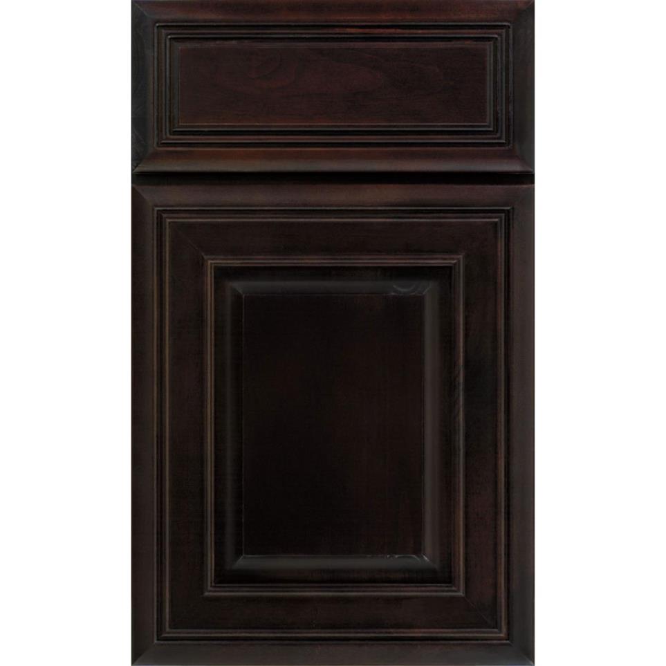 Square Chocolate Dark Finish Square Cabinets