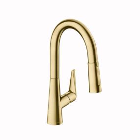 Kitchen Brushed Gold Optic Brass / Gold Faucets