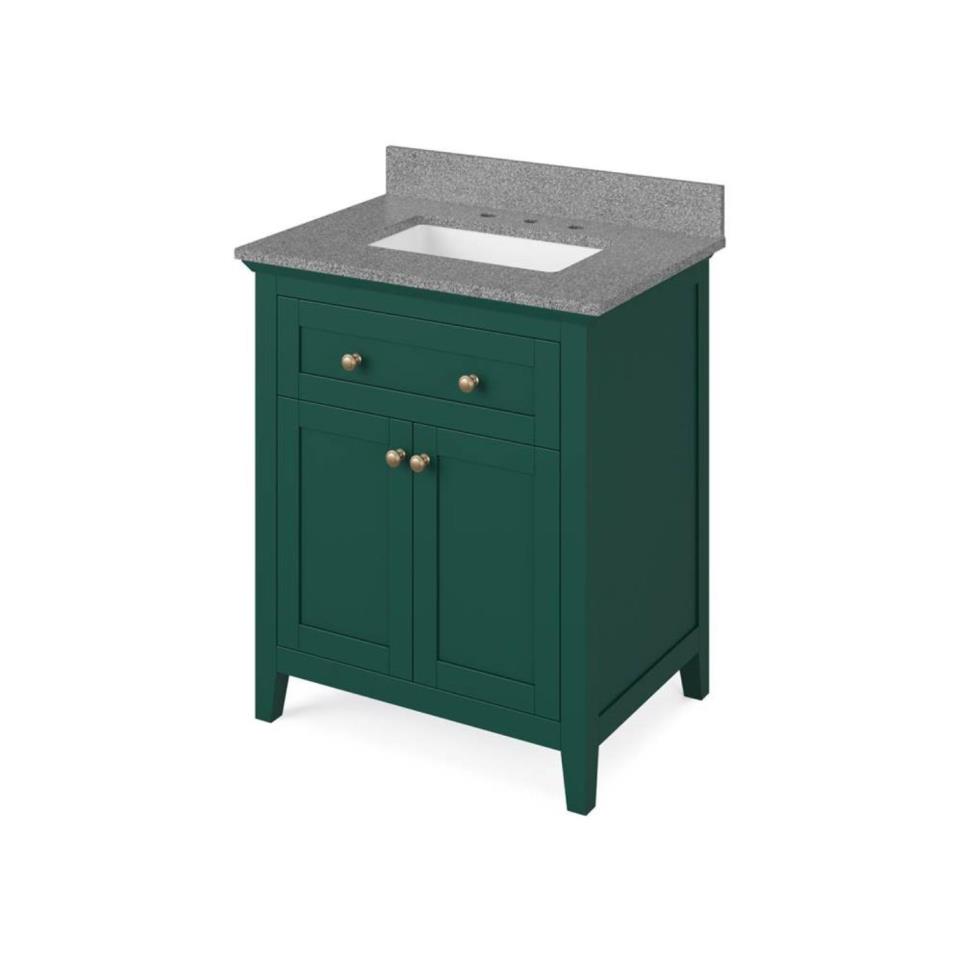 Base with Sink Top Green Green Vanities