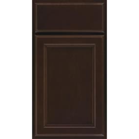 Square Chocolate Dark Finish Square Cabinets