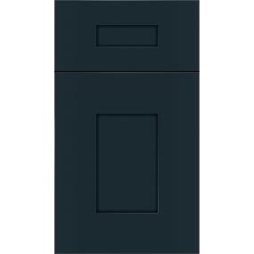 5 Piece Gunmetal Blue Dark Finish 5 Piece Cabinets