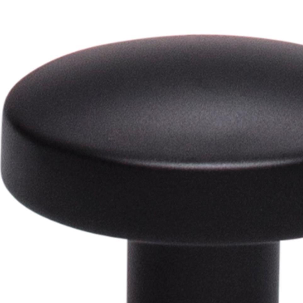 Knob Flat Black Black Knobs