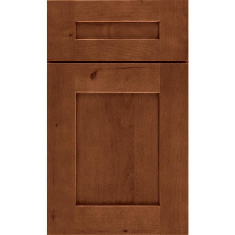 Square Coffee Medium Finish Square Cabinets