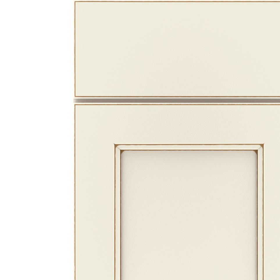 Square Coconut Toasted Almond Glaze - Paint Square Cabinets