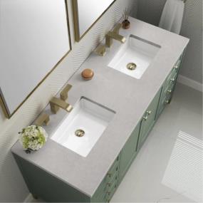 Base with Sink Top Smokey Celadon Green Vanities