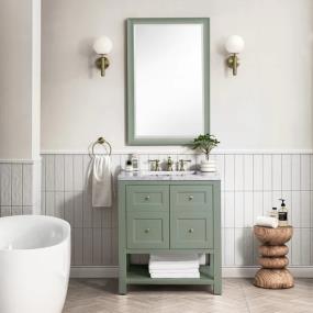 Base with Sink Top Smokey Celadon Green Vanities