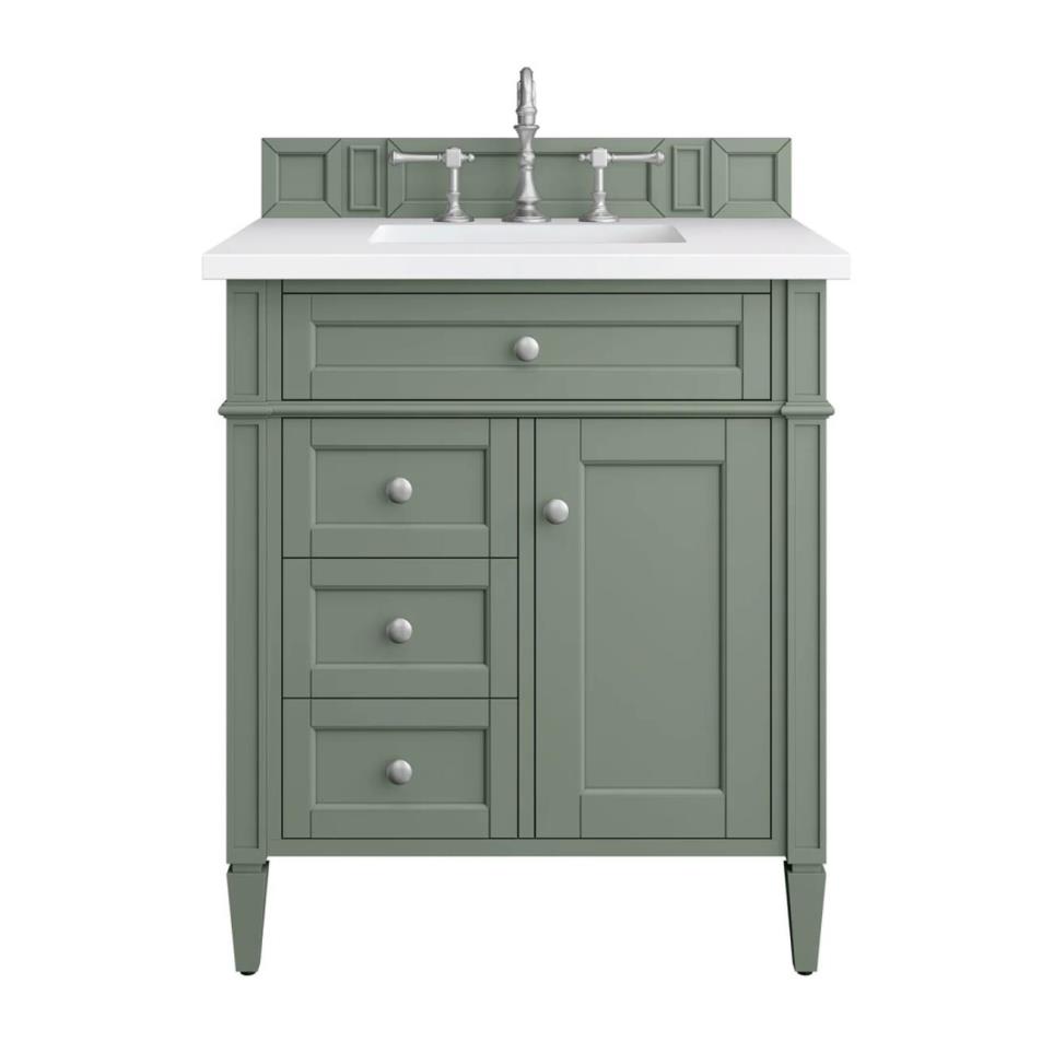 Base with Sink Top Smokey Celadon Green Vanities