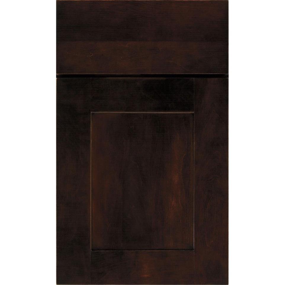 Square Chocolate Dark Finish Square Cabinets