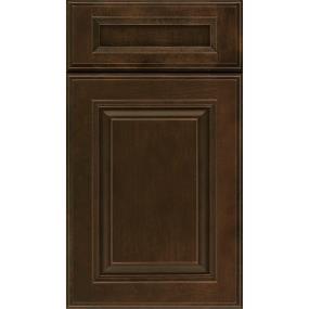 Square Umber Dark Finish Square Cabinets