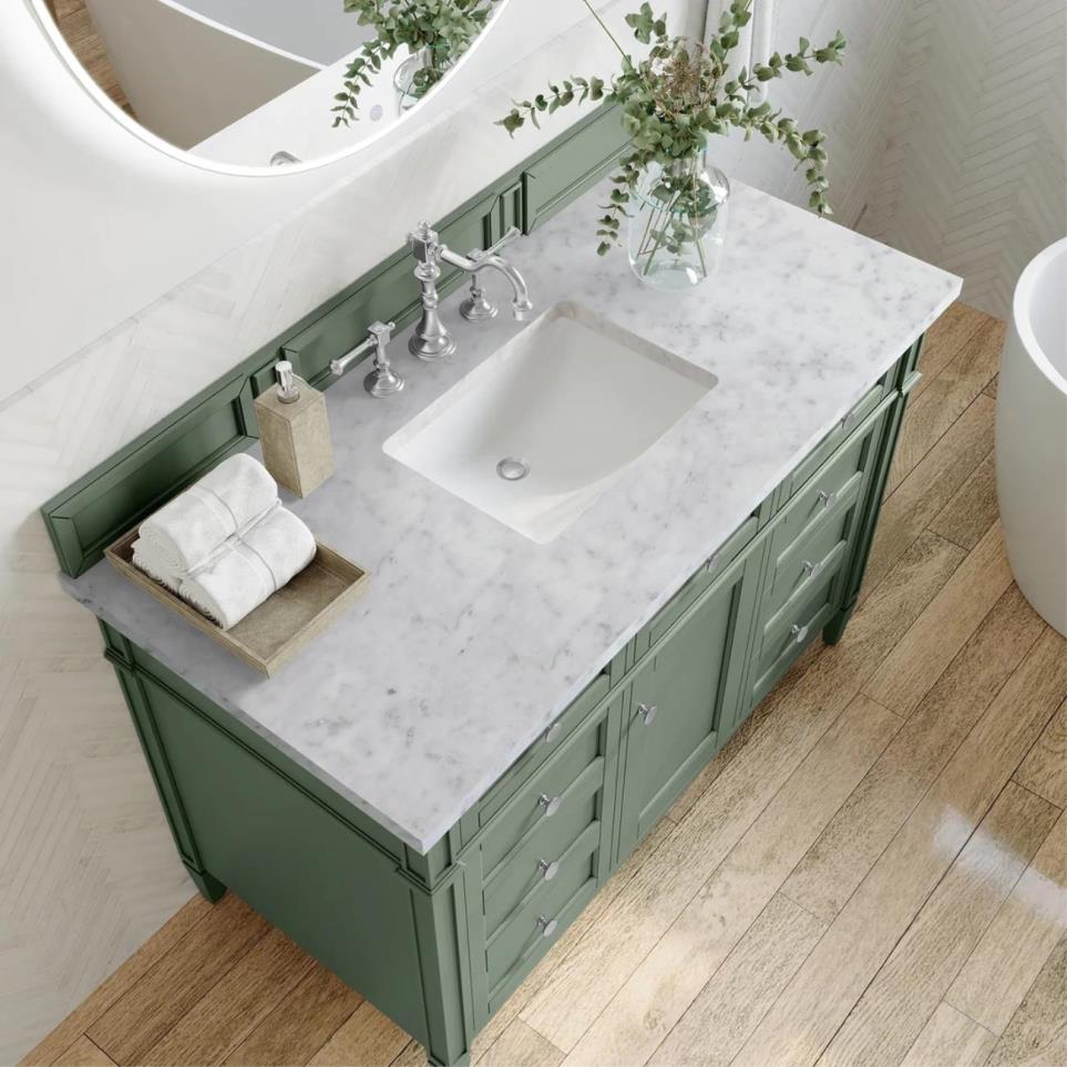 Base with Sink Top Smokey Celadon Green Vanities