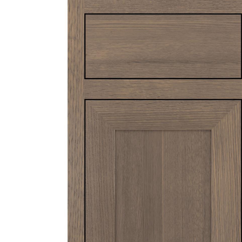 Square Cliff Medium Finish Square Cabinets