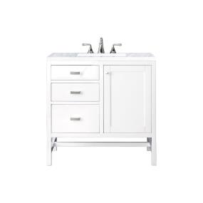 Base with Sink Top Glossy White White Vanities