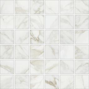 Mosaic Arabescato Matte White Tile