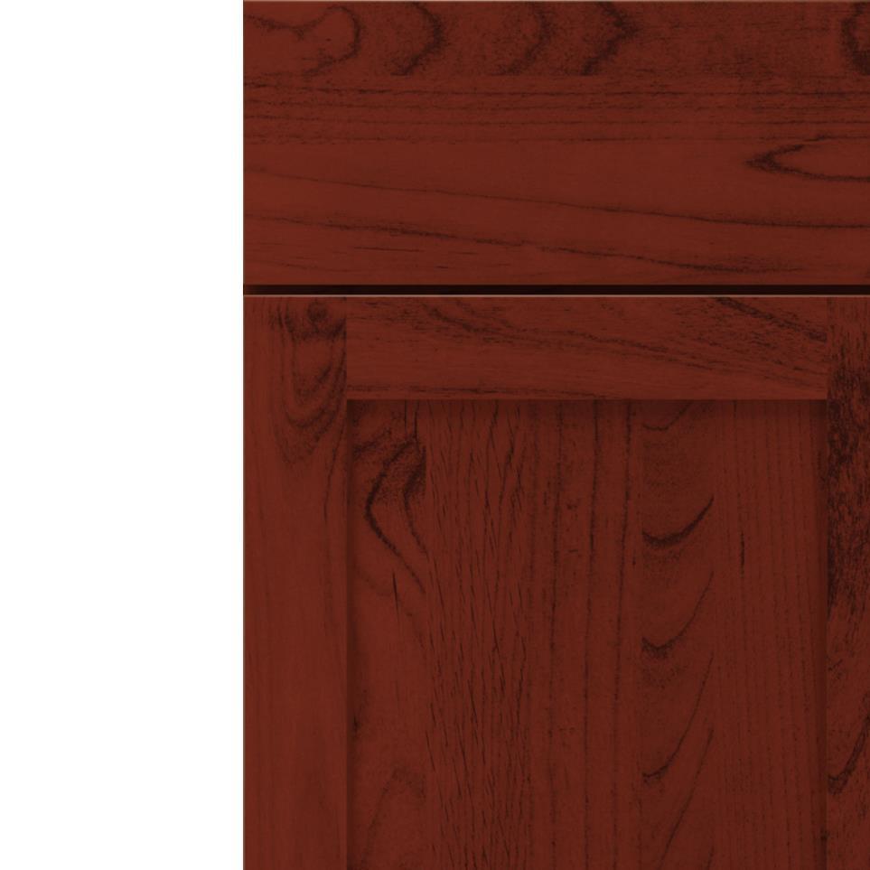 Square Marsala Dark Finish Square Cabinets