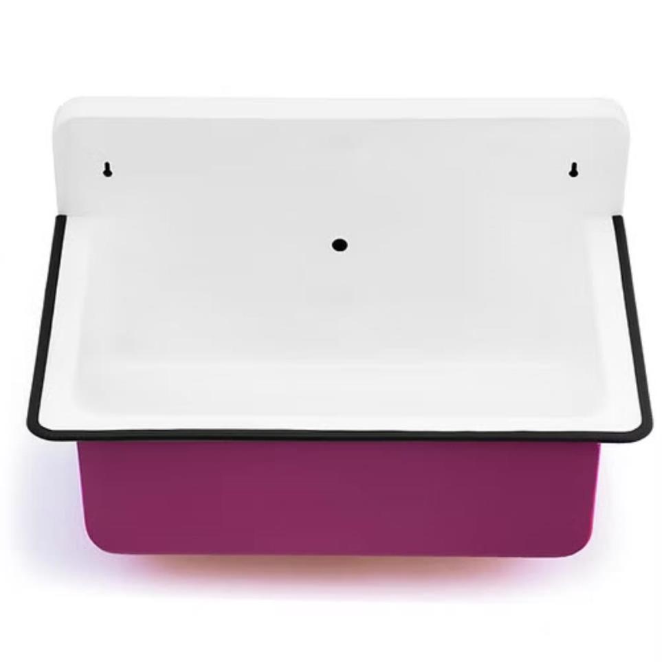 Bath Satin White With Pink  Bathroom Sinks