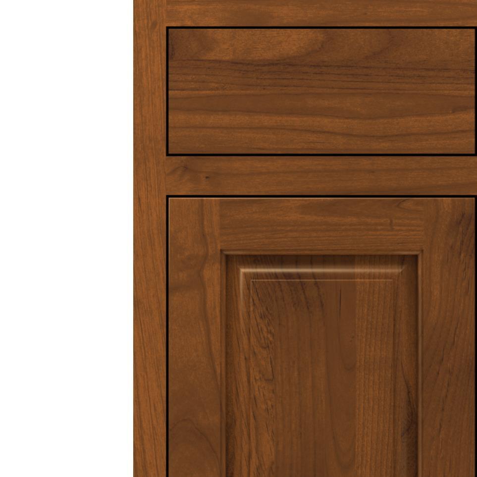 Square Suede Medium Finish Square Cabinets