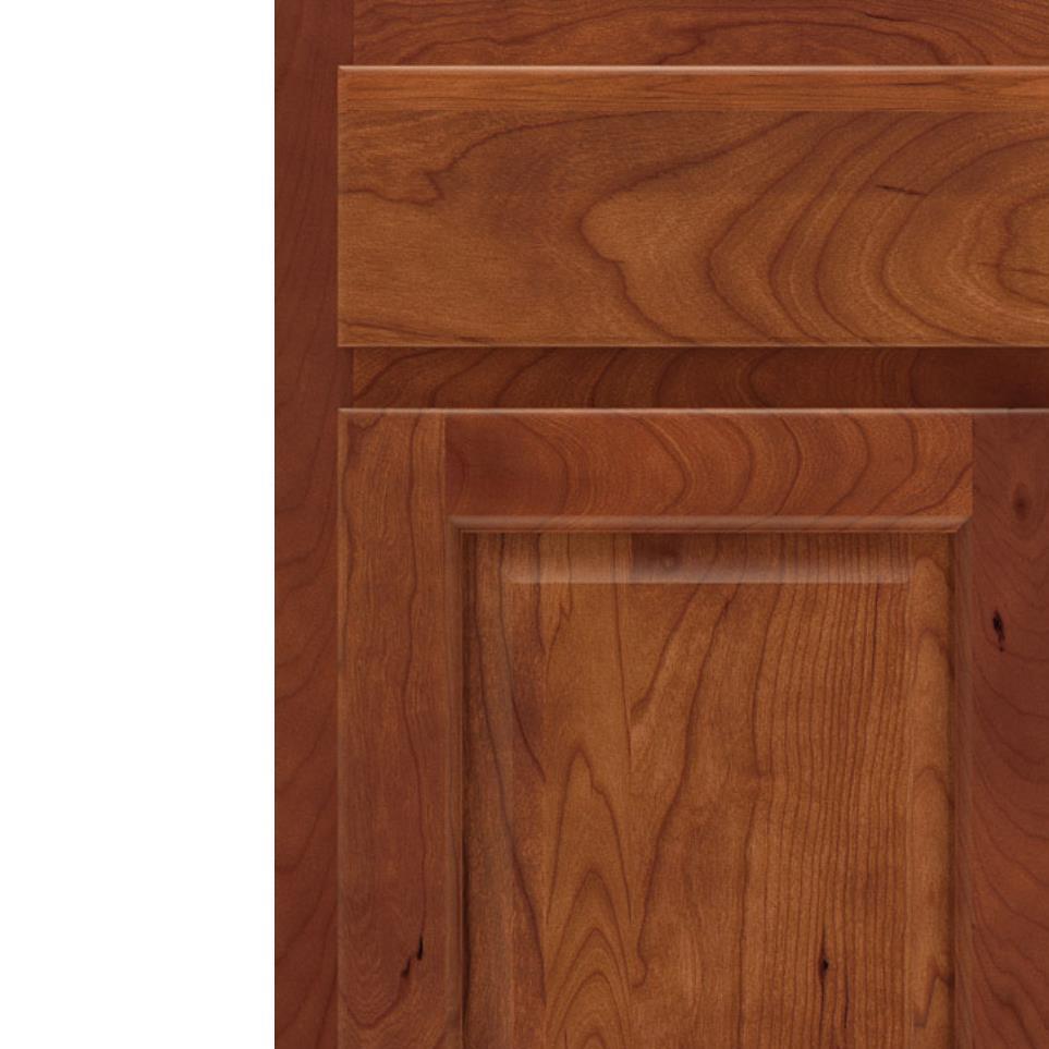 Square Cattail Medium Finish Square Cabinets