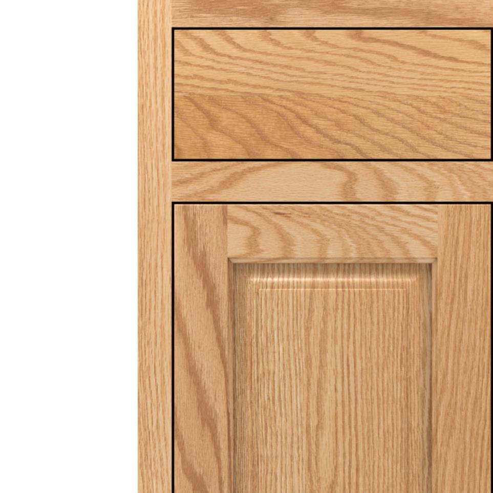 Square Natural Light Finish Square Cabinets