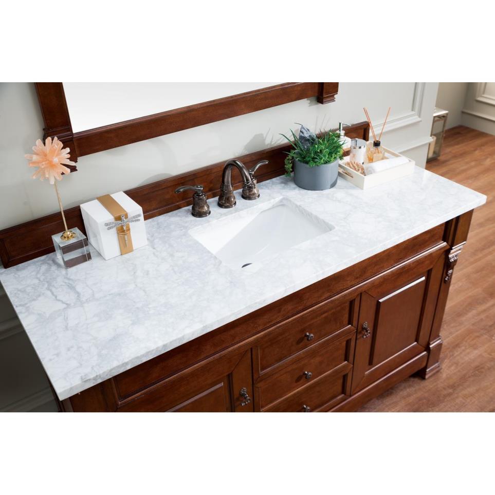 Base with Sink Top Warm Cherry Medium Finish Vanities